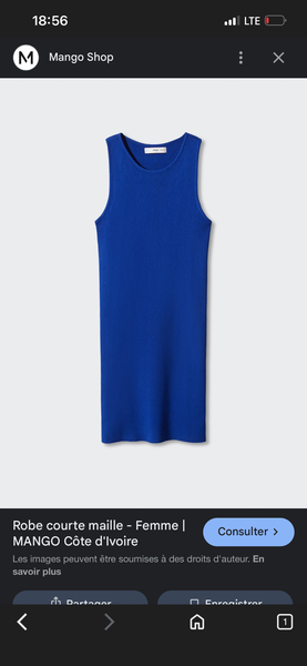 Robe d'été sans manches