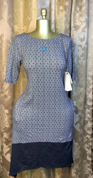 Robe élégante à motifs géométriques