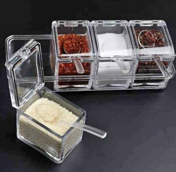 Boîtes à épices transparentes