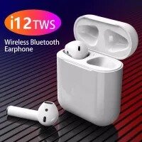 i7S Double and i12 Wireless Bluetooth Hand Free with Power Bank Earphones White bluetooth ear phone for all cell phones use