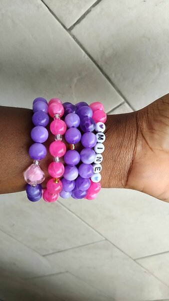 Colorful Beaded Bracelets Set