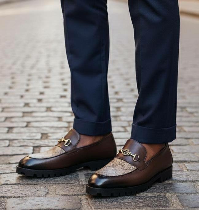 Mocassins élégants en cuir