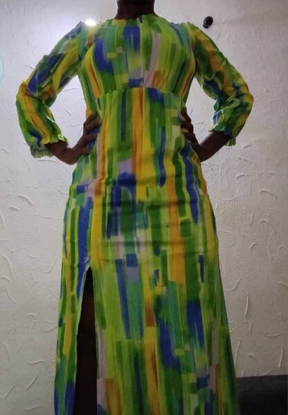 Robe longue colorée élégante