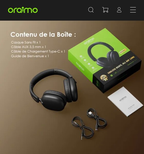 CasqueBluetooth Oraimo BoomPop