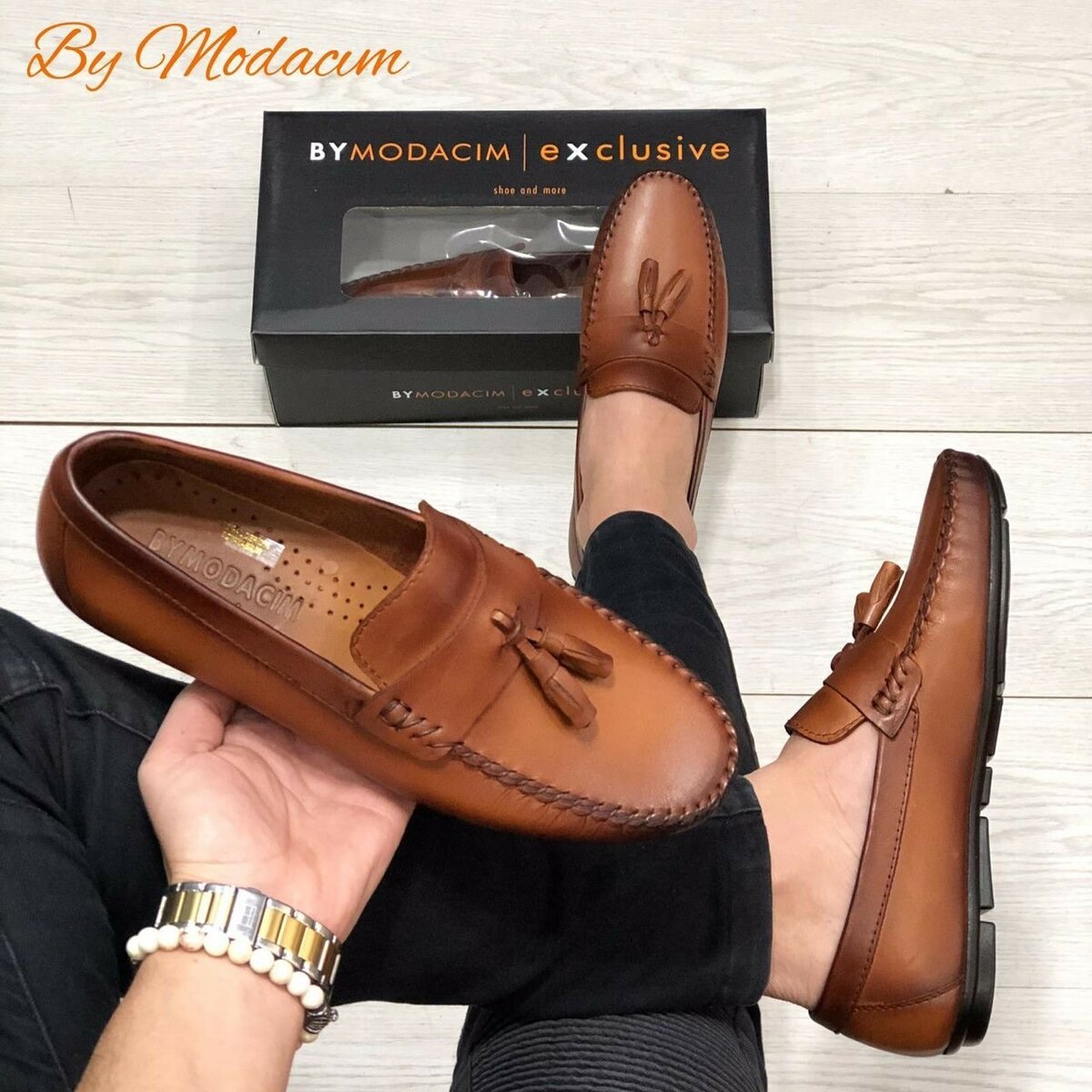 Mocassins en cuir élégants