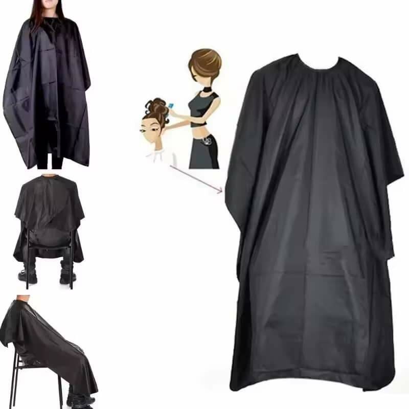 Tablier de coiffure unisexe imperméable avec fermeture à pre