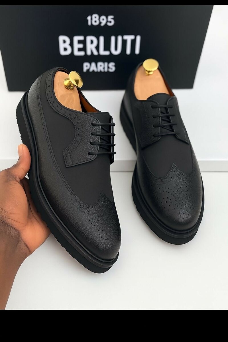 Chaussures derby en cuir élégant pour hommes