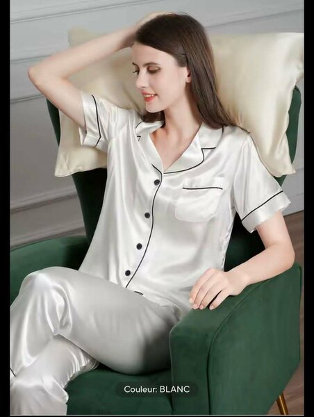 Pyjama satin femme luxe
