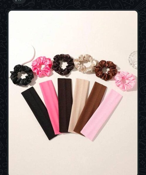 Ensemble de chouchous et bandeaux élégants