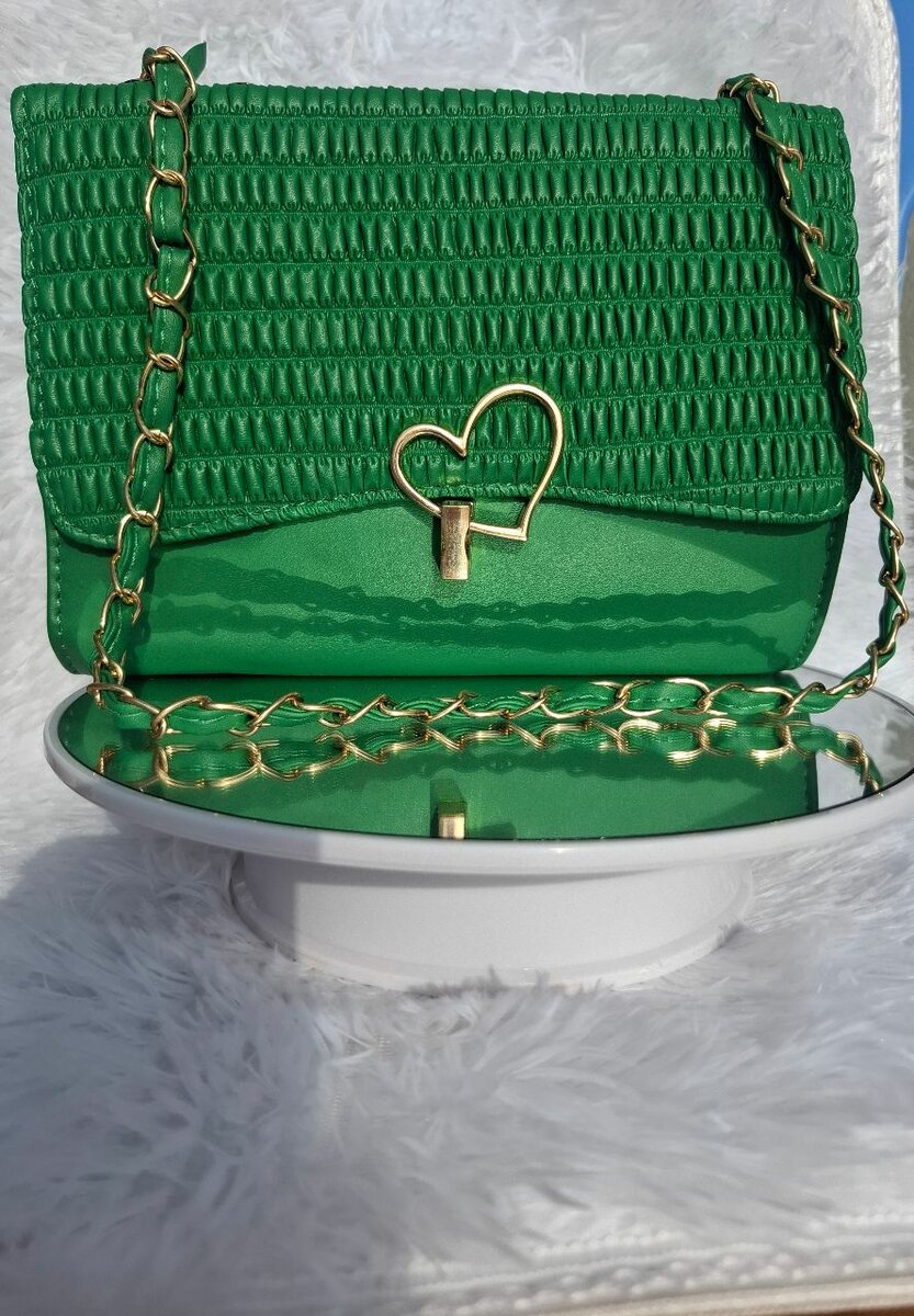 Sac bandoulière vert élégant
