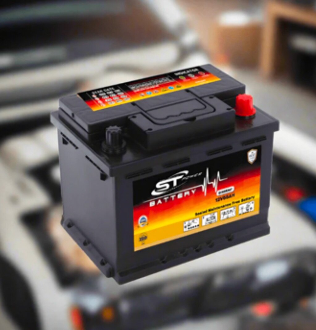 S&T 11 Plate Power Car Battery 12V 55AH DIN - DIN55MF