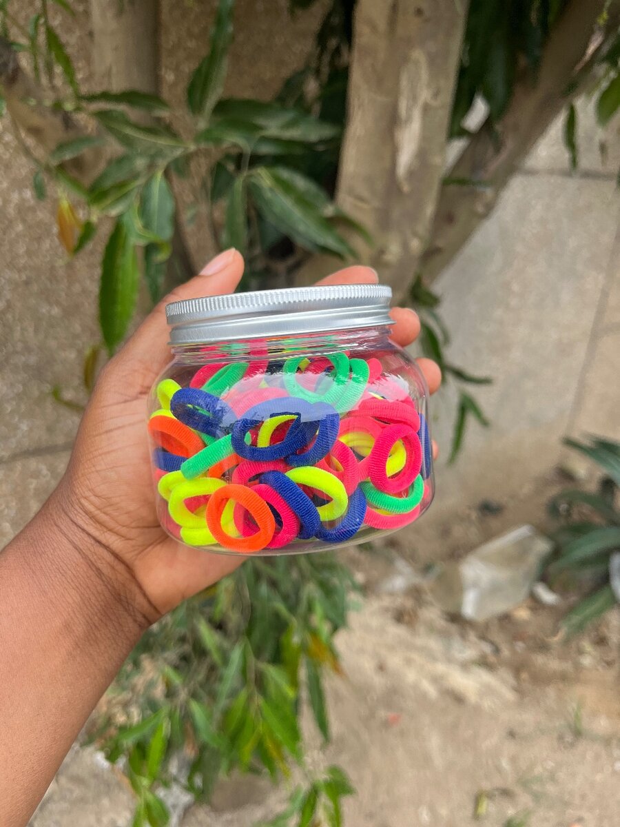 Lot de 200 Élastiques à Cheveux Colorés