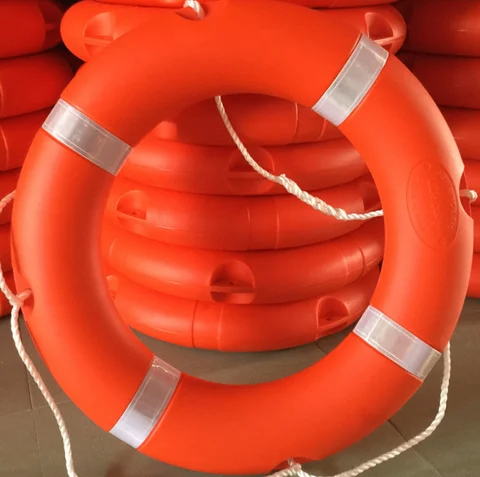 Lifebuoy Lifeguard Pool Floating Rescue Buoy with Reflective