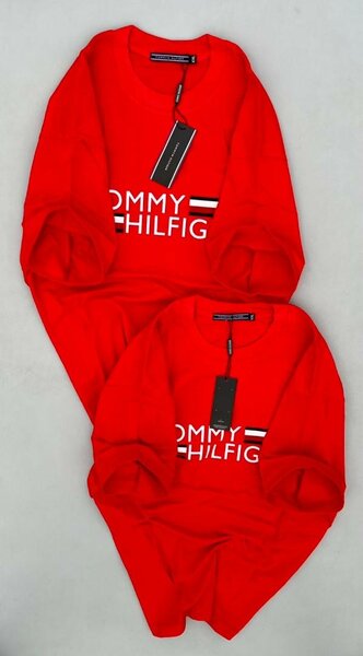 T-shirt ample rouge unisexe