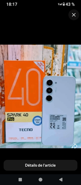Smartphone Tecno Spark 40 Pro