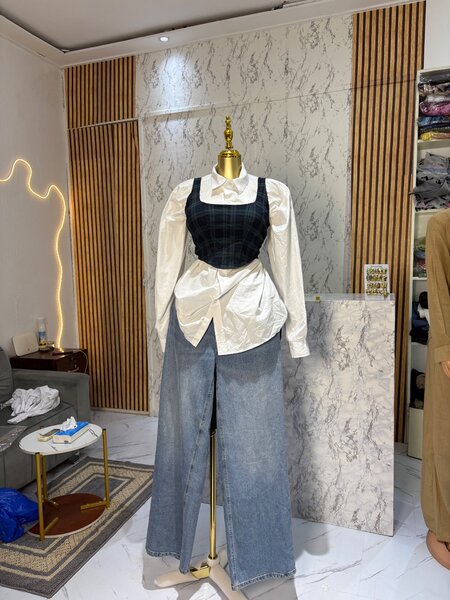 Jeans évasés taille haute