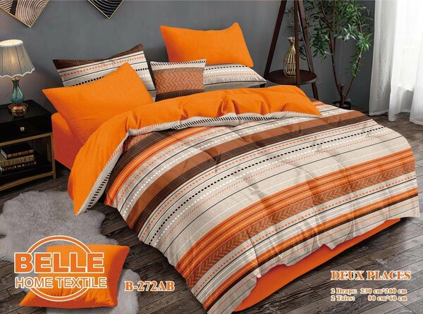 Parure de lit 2places en coton