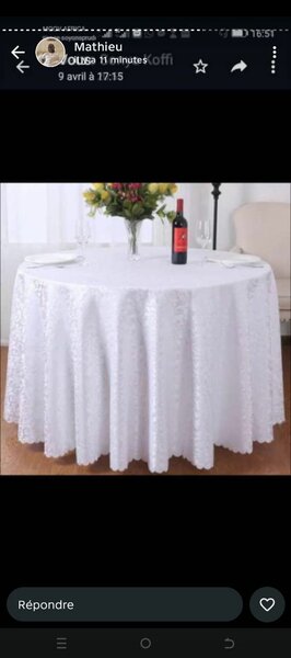 Housse de chaisse, nappe de ta