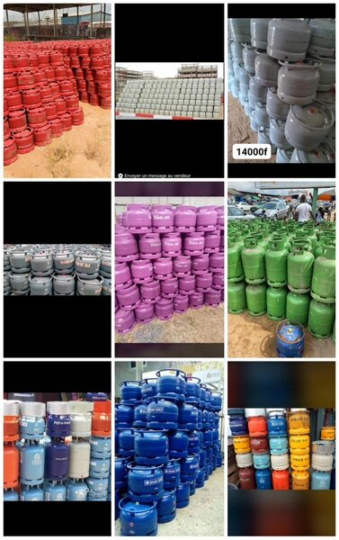 Vente de bouteilles de gaz chargé