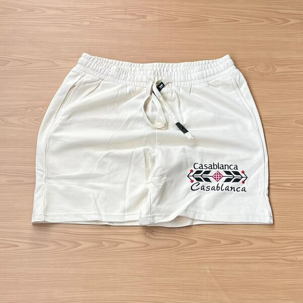 Cotton branded shorts