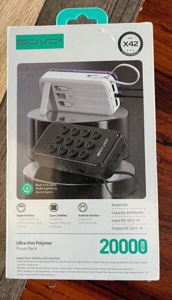 Power Bank 20000mAh Ultra-Fin