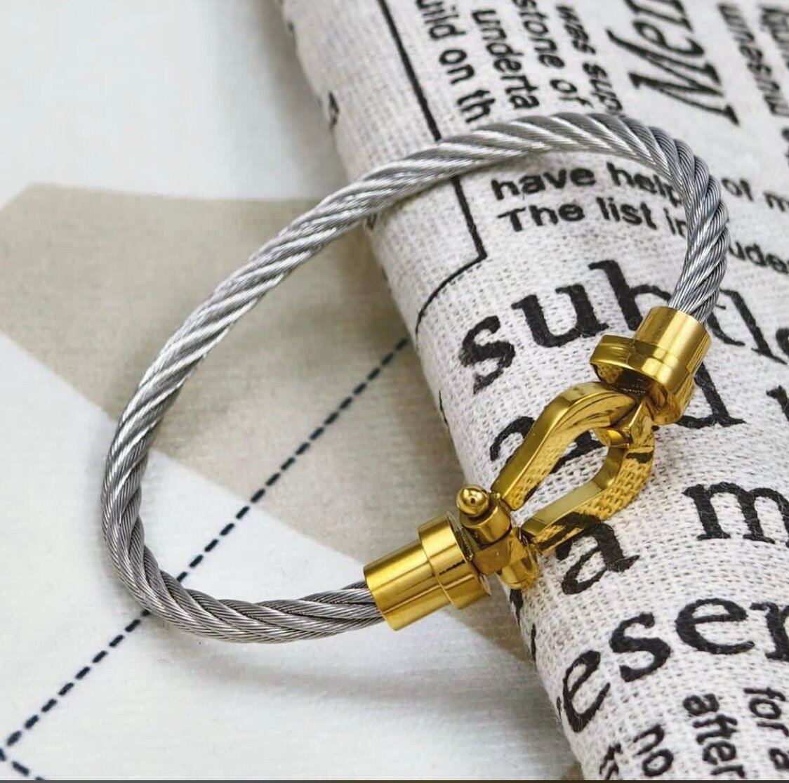 Bracelets élégants en câble