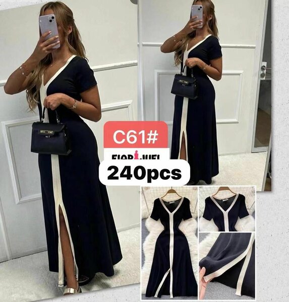 Robe Élégante Noire Femme