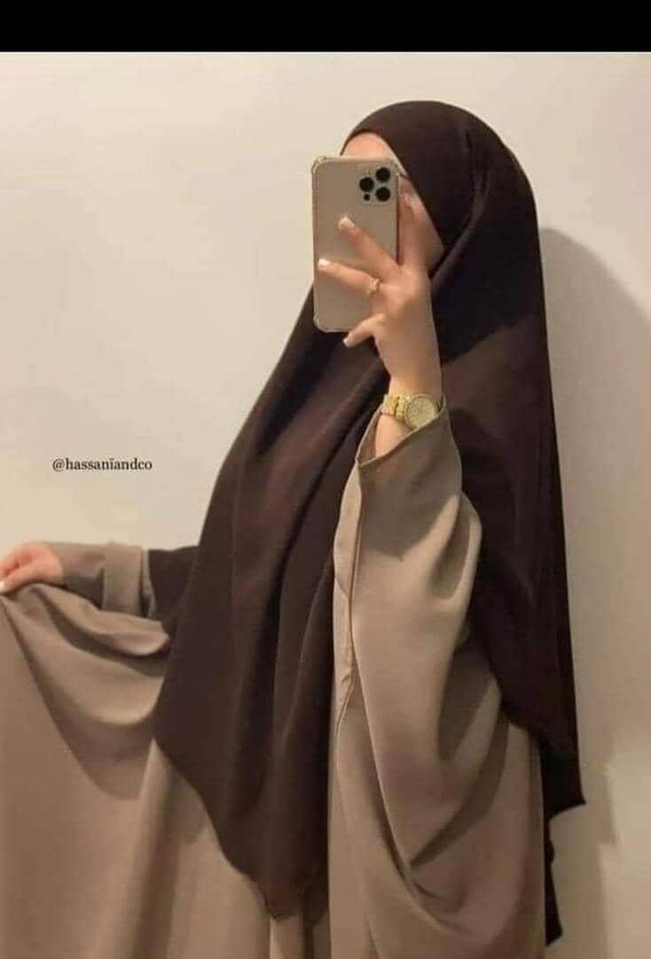Khimar élégant en soie