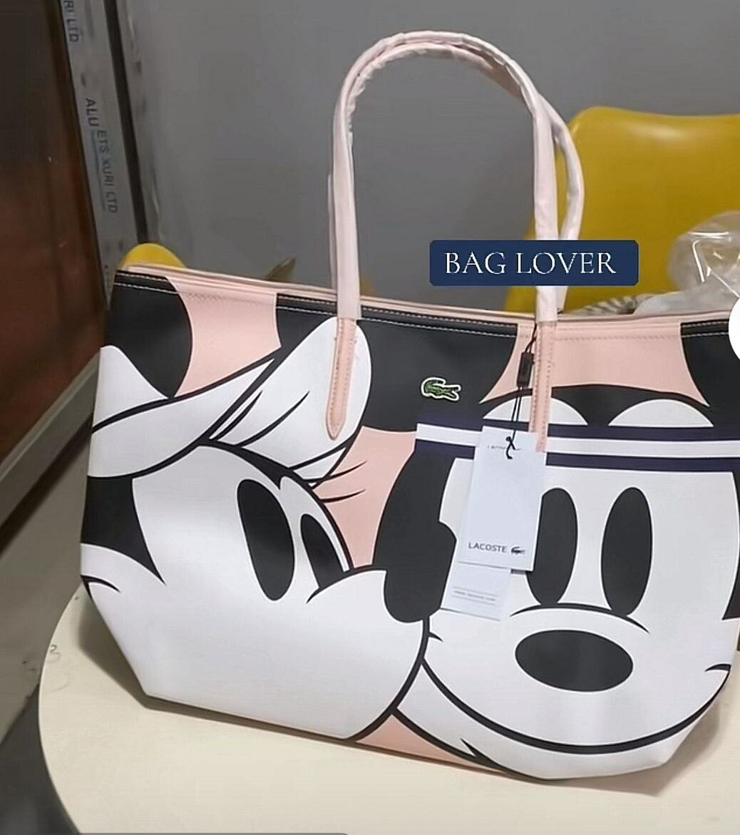 Sac Lacoste élégant à rayures