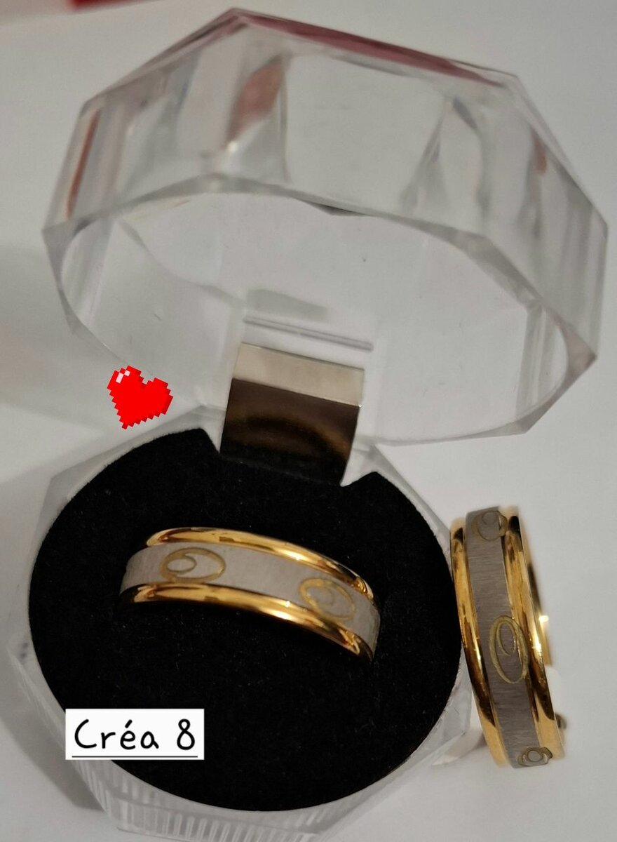 Anneau Bicolore Élégant