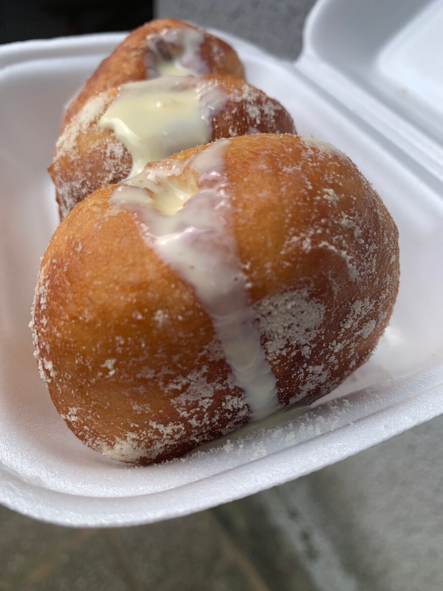 Beignets fourrés à la crème