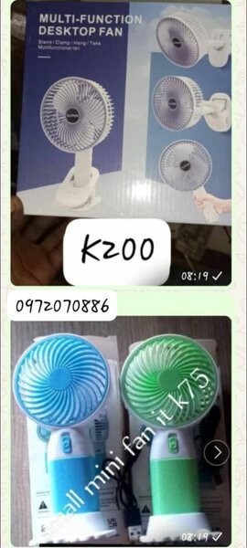 Rechargeable fan k75nk200