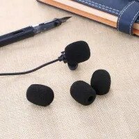 3 PCS Lavalier Microphone Windscreen Foam Cover Headset Lapel Mic Mini Windscreen Cover