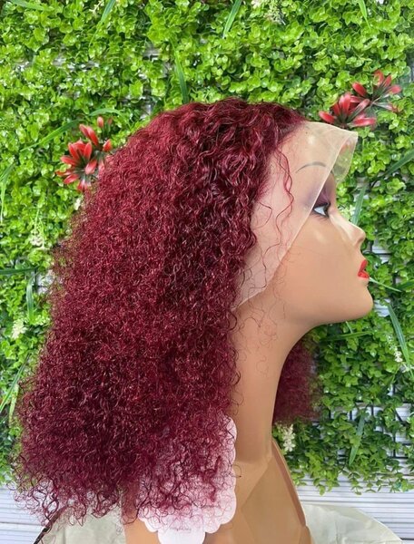 Perruque Bouclée Rouge