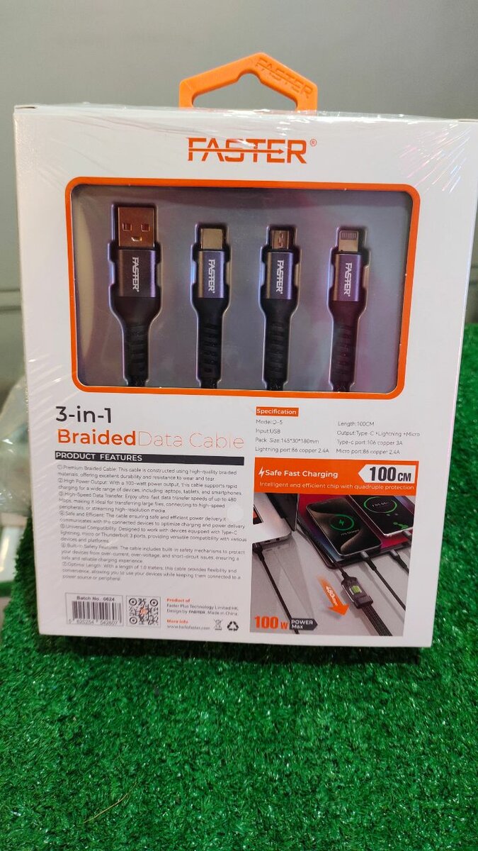 Faster 3in1 Data Cable