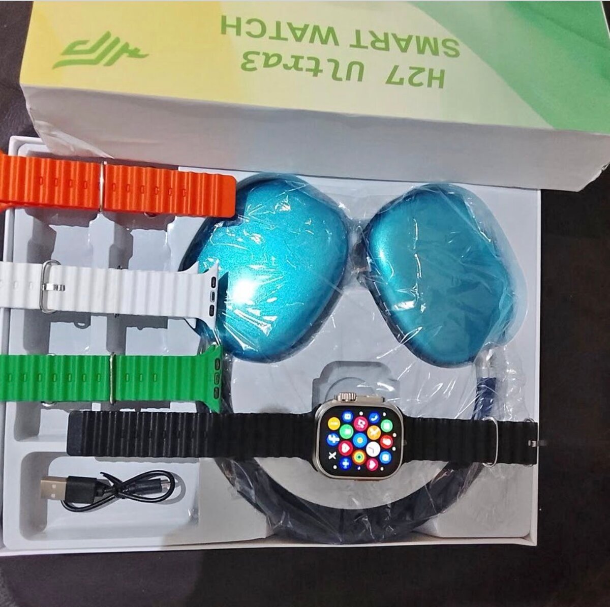 Montre intelligente H27 Ultra3 avec casque Bluetooth