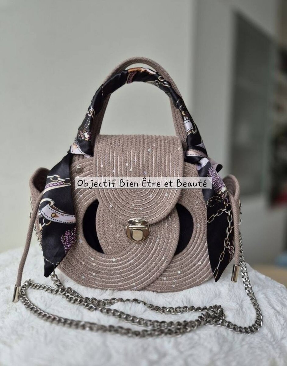 Sac à main en corde tressée