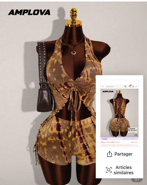 Combishort Bohème Femme