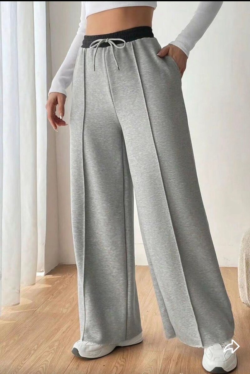 Pantalon large femme