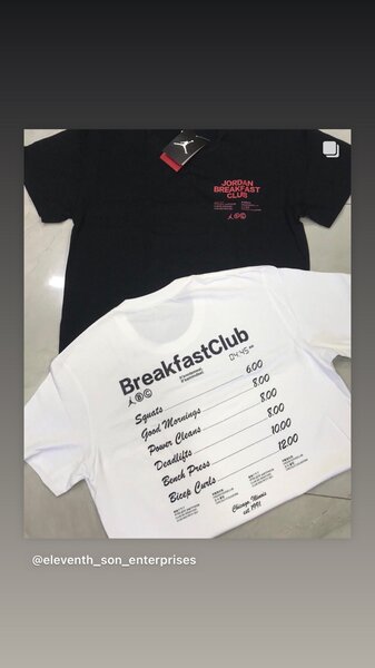 Jordan breakfast t shirts