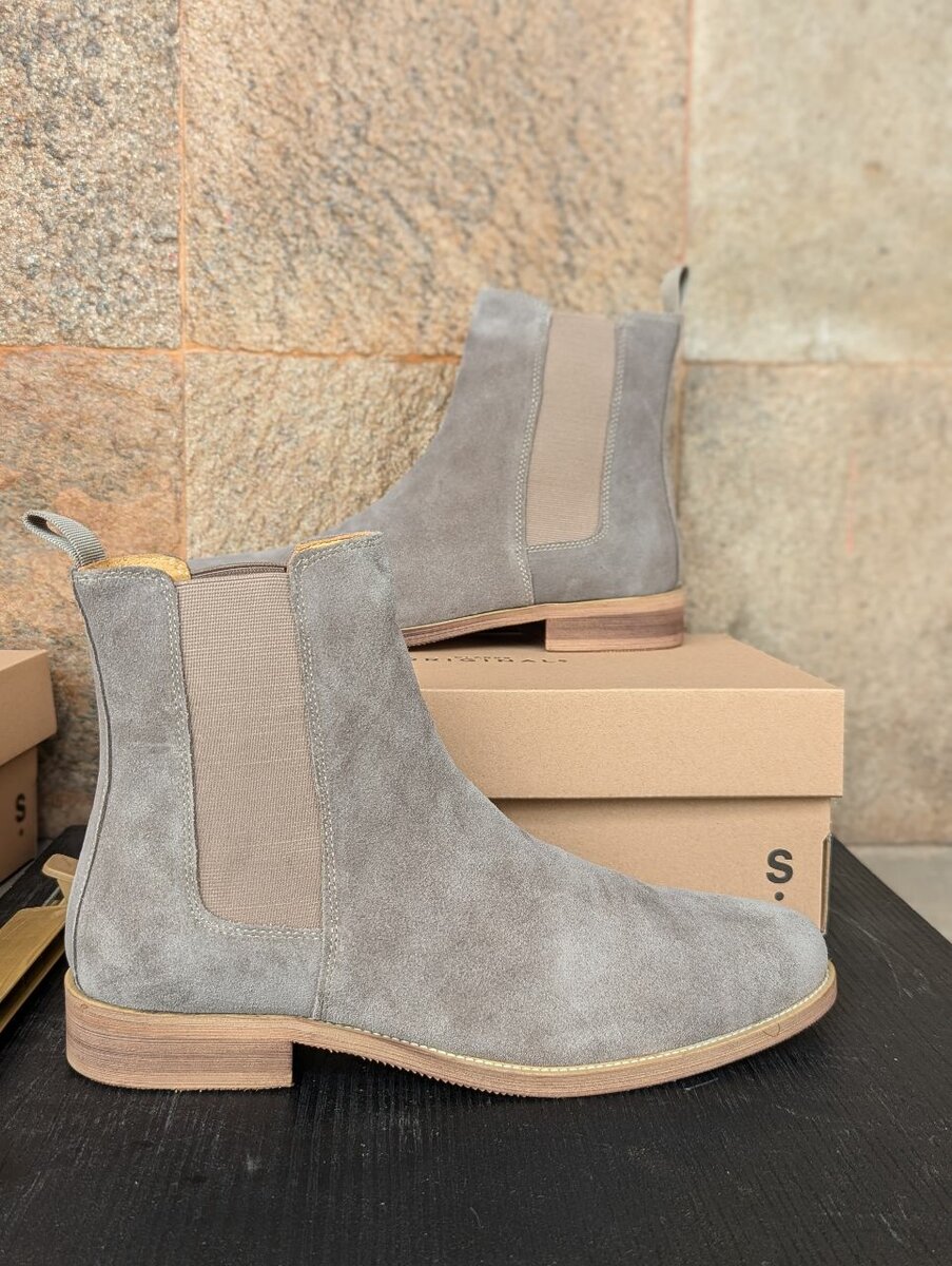 BERLUTI PARIS SUED BOOTS