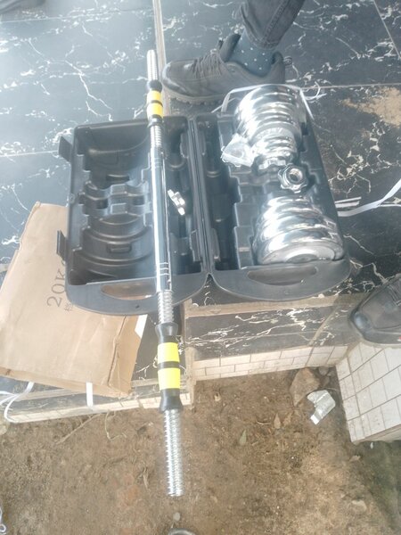 Haltères réglables 20 kg chrome