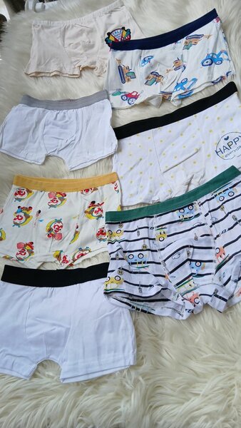 6Lot de Boxers Enfant Colorés