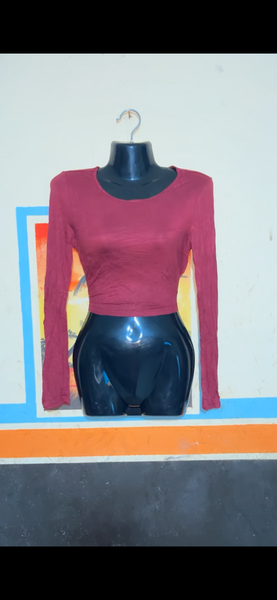 Haut manches longues bordeaux