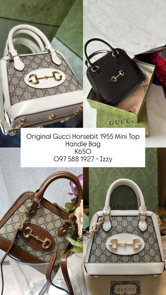 Original Gucci Horsebit 1955 Mini Top Handle Bag
