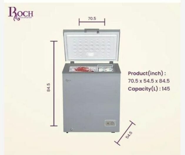 145L chest freezer with door l