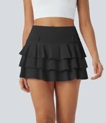 Jupe à volants noire élégante