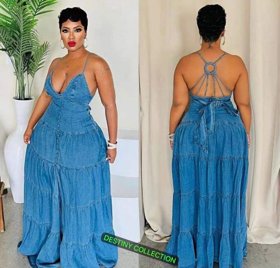 Robe en jean élégante