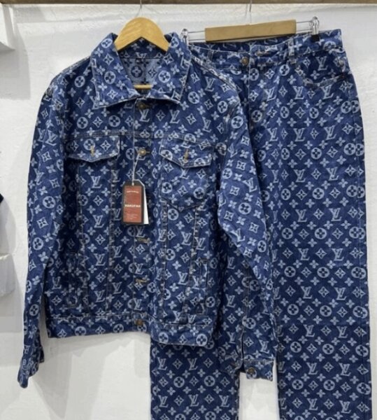 Ensemble en jean à motif