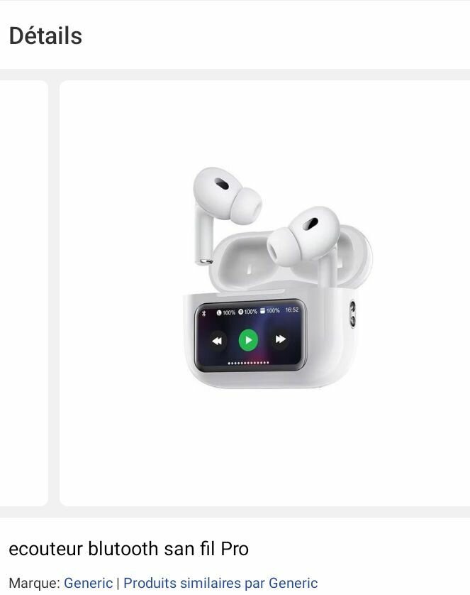 Écouteurs Bluetooth sans fil Pro